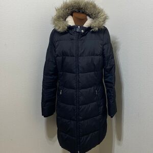 Lauren Ralph Lauren Coat Women's Size L Parka Down Faux Fur Hoodie Black Coat